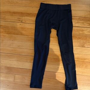 Kids black base layer for ski/sports leggings